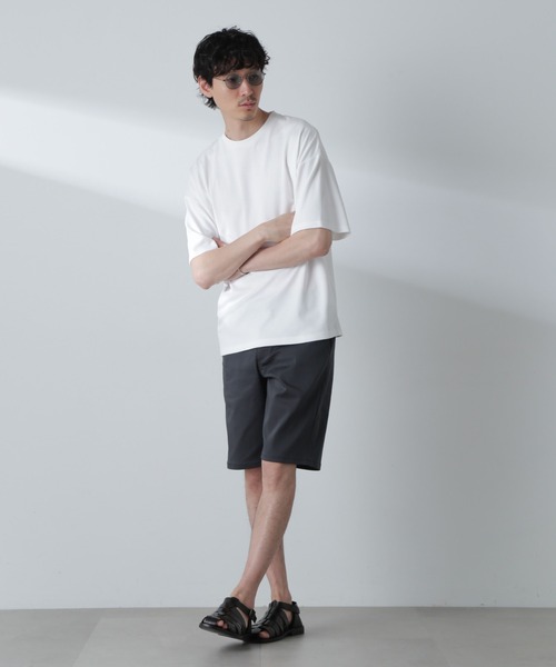 NANO universe(ナノユニバース)の「「MC」coveross(R)Tシャツ(セットアップ可)(Tシャツ/カットソー・メンズ・ホワイト/チャコール・S/M/L)」の22枚目の写真
