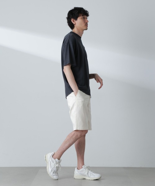 NANO universe(ナノユニバース)の「「MC」coveross(R)Tシャツ(セットアップ可)(Tシャツ/カットソー・メンズ・ホワイト/チャコール・S/M/L)」の9枚目の写真