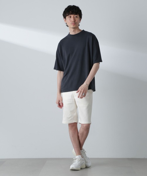 NANO universe(ナノユニバース)の「「MC」coveross(R)Tシャツ(セットアップ可)(Tシャツ/カットソー・メンズ・ホワイト/チャコール・S/M/L)」の11枚目の写真