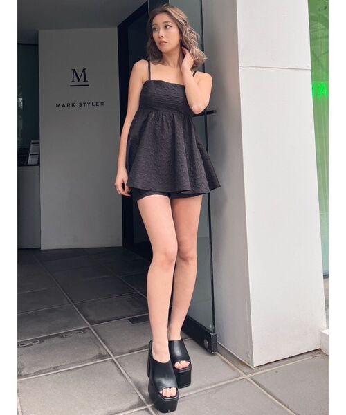 GYDA(ジェイダ)の「【SETUP着用可】ジャカードシンプルショートパンツ(その他パンツ・レディース・オフホワイト/ブラック・FREE)」の15枚目の写真