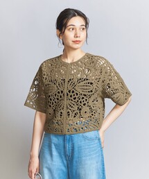 BEAUTY&YOUTH UNITED ARROWS | エンブロイダリー ショートスリーブ カーディガン -2WAY-(カーディガン/ボレロ)