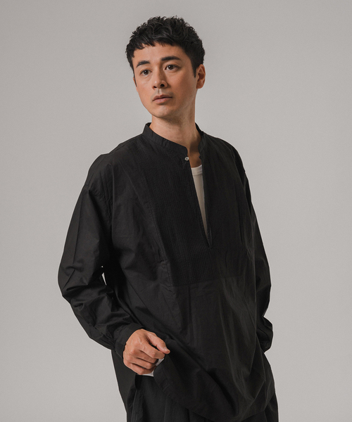 セール】india made ポプリン チュニック シャツ（シャツ/ブラウス