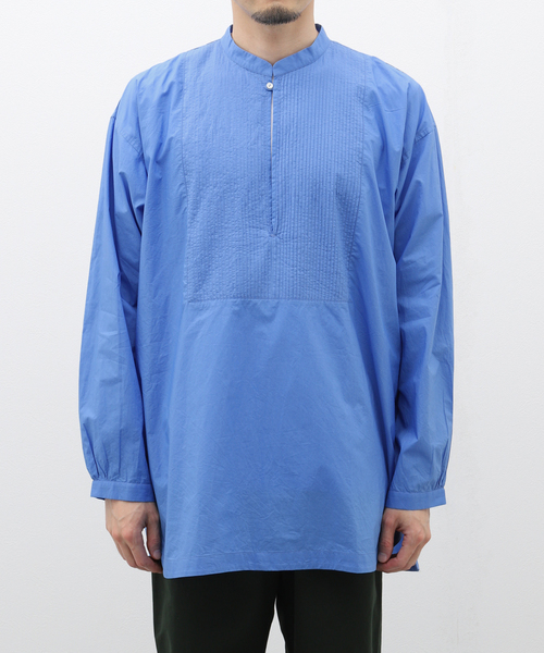 EDIFICE（エディフィス）の「india made ポプリン チュニック シャツ（シャツ/ブラウス・メンズ・ブラック/サックスブルー/ホワイト・LARGE/MEDIUM）」の10枚目の写真