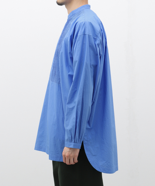 EDIFICE（エディフィス）の「india made ポプリン チュニック シャツ（シャツ/ブラウス・メンズ・ブラック/サックスブルー/ホワイト・LARGE/MEDIUM）」の11枚目の写真