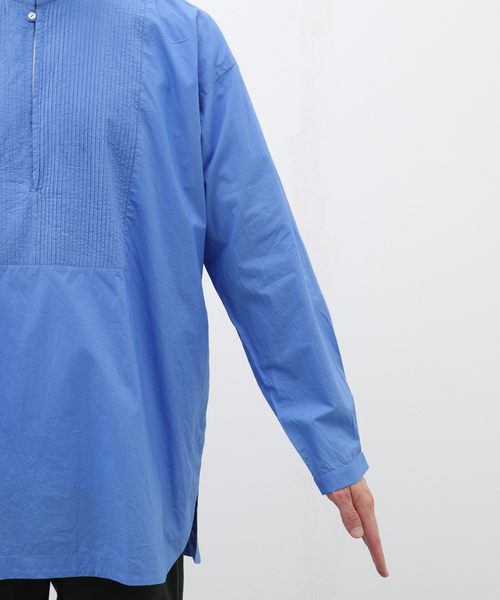 EDIFICE（エディフィス）の「india made ポプリン チュニック シャツ（シャツ/ブラウス・メンズ・ブラック/サックスブルー/ホワイト・LARGE/MEDIUM）」の15枚目の写真