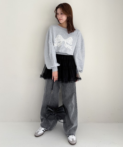 花卉冊頁 5 Heather ショルダーバッグ バッグ リボンショルダーBAG 129447