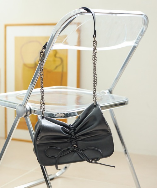 Maa✦QRコードシール付塩ビシート✦UVラミネート付✦60cm×60cm リボンショルダーBAG 129447（ショルダーバッグ）｜Heather（ヘザー