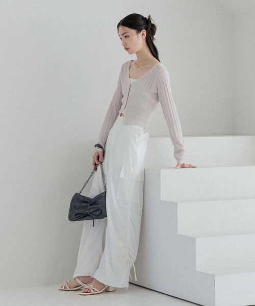 Heather(ヘザー)の「リボンショルダーBAG 129447(ショルダーバッグ・レディース・チャコールグレー/ブラウン/ブラック/レッド/ベージュ/ボルドー/ピンク/ライトブルー/アイボリー/ドット・ONE SIZE)」の18枚目の写真