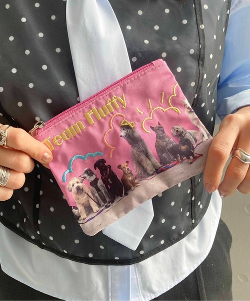 Casselini（キャセリーニ）の「Casselini(キャセリーニ)ドゥードゥルフォトポーチ（ポーチ・レディース・ピンク/ブラック/ブルー・FREE）」の7枚目の写真