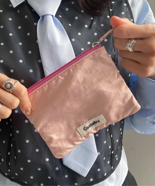 Casselini（キャセリーニ）の「Casselini(キャセリーニ)ドゥードゥルフォトポーチ（ポーチ・レディース・ピンク/ブラック/ブルー・FREE）」の5枚目の写真