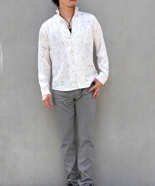 【セール】アイビージャカードパイソンプリントシャツ（シャツ/ブラウス）｜HIDEAWAYS NICOLE（ハイダウェイニコル）