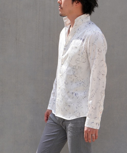 【セール】アイビージャカードパイソンプリントシャツ（シャツ/ブラウス）｜HIDEAWAYS NICOLE（ハイダウェイニコル）