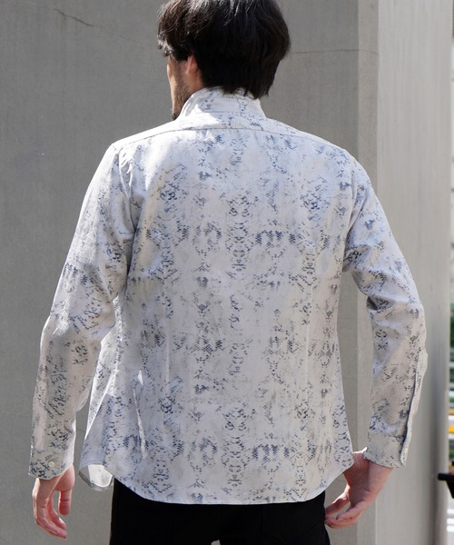 【セール】アイビージャカードパイソンプリントシャツ（シャツ/ブラウス）｜HIDEAWAYS NICOLE（ハイダウェイニコル）