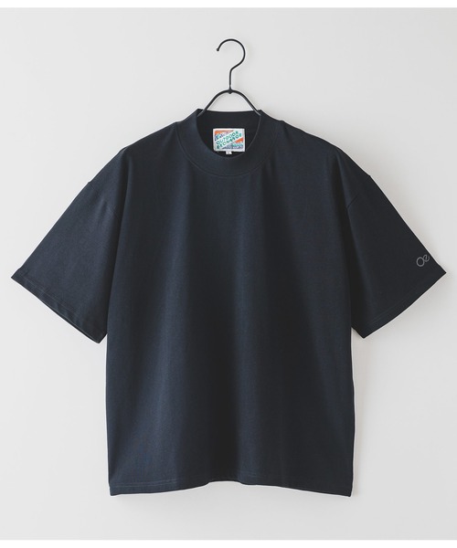 OUTDOOR EXCHANGE(アウトドアエクスチェンジ)の「【OUTDOOR EXCHANGE/アウトドアエクスチェンジ】リラックスフィット モックネックT UVカット(Tシャツ/カットソー・メンズ・ホワイト/ブラック・MEDIUM/LARGE)」の7枚目の写真