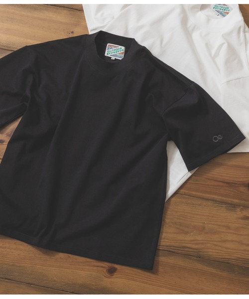 OUTDOOR EXCHANGE(アウトドアエクスチェンジ)の「【OUTDOOR EXCHANGE/アウトドアエクスチェンジ】リラックスフィット モックネックT UVカット(Tシャツ/カットソー・メンズ・ホワイト/ブラック・MEDIUM/LARGE)」の15枚目の写真