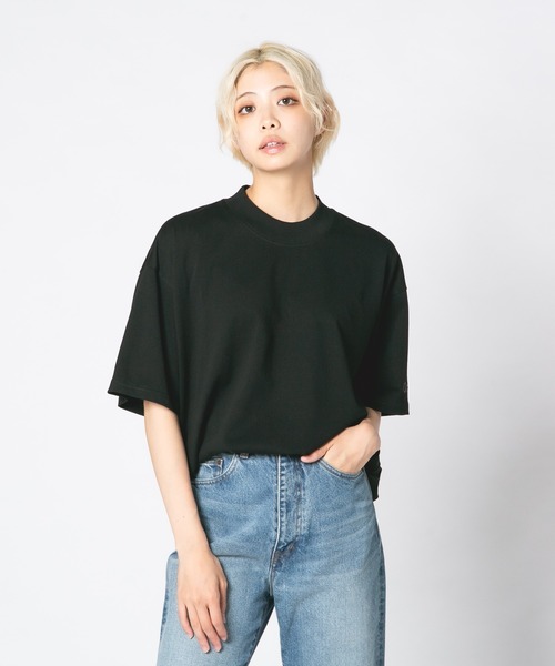 OUTDOOR EXCHANGE(アウトドアエクスチェンジ)の「【OUTDOOR EXCHANGE/アウトドアエクスチェンジ】リラックスフィット モックネックT UVカット(Tシャツ/カットソー・メンズ・ホワイト/ブラック・MEDIUM/LARGE)」の13枚目の写真