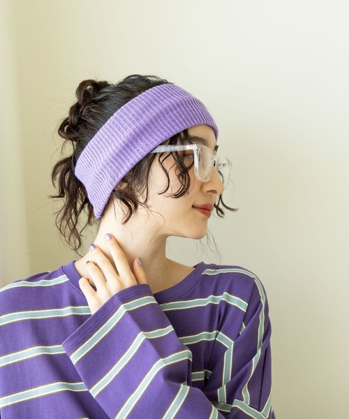 niko and...（ニコアンド）の「オリジナルリブヘアバンド（ヘアバンド・レディース・ロイヤルブルー/ブラック/グレー/ラベンダー・FREE）」の6枚目の写真