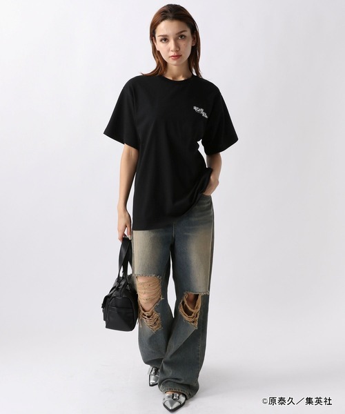 FOREVER 21（フォーエバー トゥエンティーワン）の「【ヤングジャンプ45周年】キングダムＴシャツ２（Tシャツ/カットソー・レディース・ブラック・SMALL/LARGE）」の5枚目の写真