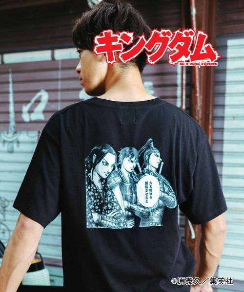 FOREVER 21（フォーエバー トゥエンティーワン）の「【ヤングジャンプ45周年】キングダムＴシャツ２（Tシャツ/カットソー・レディース・ブラック・SMALL/LARGE）」の4枚目の写真