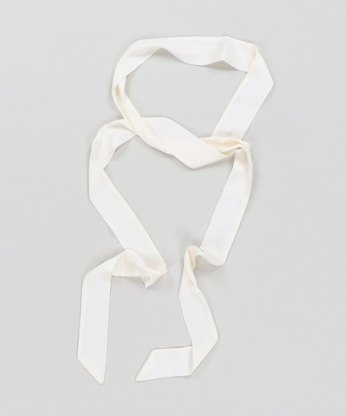 SPINNS（スピンズ）の「ZIP!で紹介されました♪ 細スカーフ（バンダナ/スカーフ・レディース・ホワイト/ブラック・ONESIZE）」の7枚目の写真