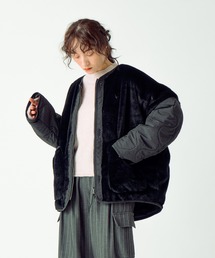「KHA:KI/カーキ」リバーシブルライナーワイドジャケット