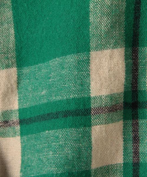 coen(コーエン)の「【coen kids】ウィンターリネンチェックシャツ(100~150cm)(シャツ/ブラウス・キッズ・ブラック/コバルトブルー/ケリー・100/110/120/130/150/140)」の14枚目の写真