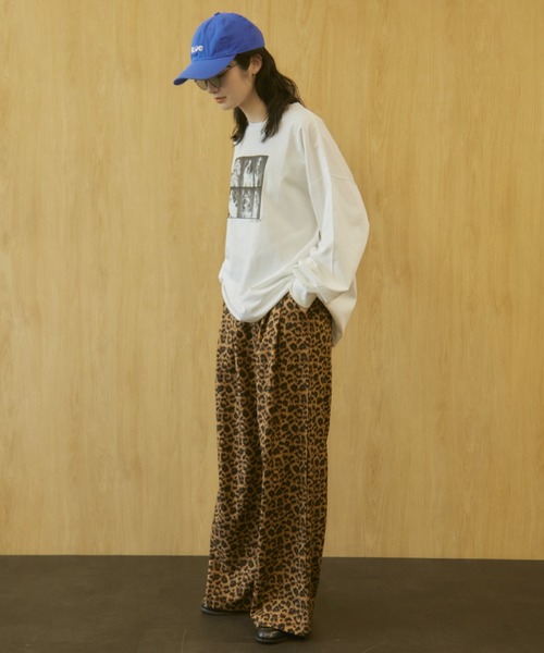 MERLOT（メルロー）の「【動画あり】【ウエストゴム】アニマルプリントイージーロングパンツ（その他パンツ・レディース・ブラウン/アイボリー/その他1・FREE）」の16枚目の写真