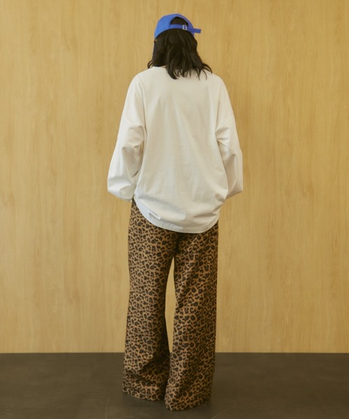 MERLOT（メルロー）の「【動画あり】【ウエストゴム】アニマルプリントイージーロングパンツ（その他パンツ・レディース・ブラウン/アイボリー/その他1・FREE）」の18枚目の写真