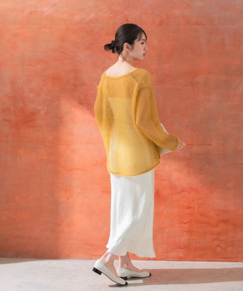 セール】シアーモヘアVネックプルオーバー（ニット/セーター）｜URBAN