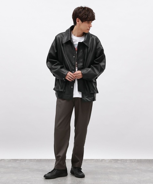 セール】PUレザーブルゾン / 140409（ブルゾン）｜LAKOLE（ラコレ）の