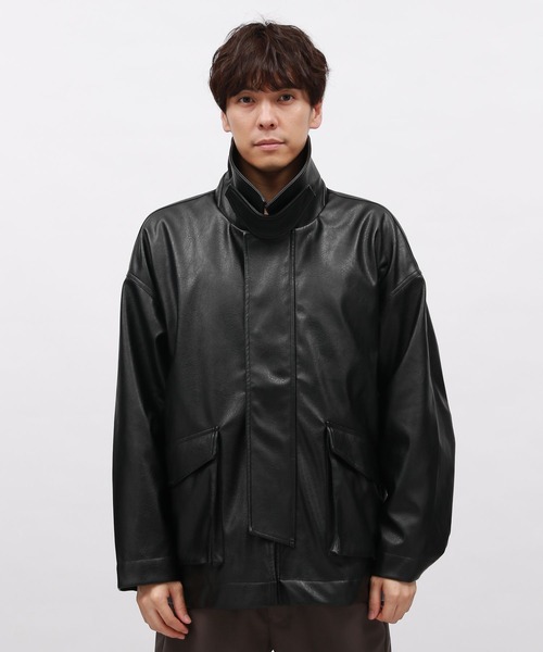 セール】PUレザーブルゾン / 140409（ブルゾン）｜LAKOLE（ラコレ）の