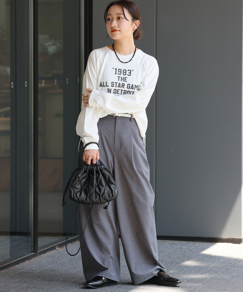 JOURNAL STANDARD relume(ジャーナルスタンダード レリューム)の「RELUME キルティングバッグ(ショルダーバッグ・レディース・ボルドー/アイボリー/ブラック・FREE)」の4枚目の写真