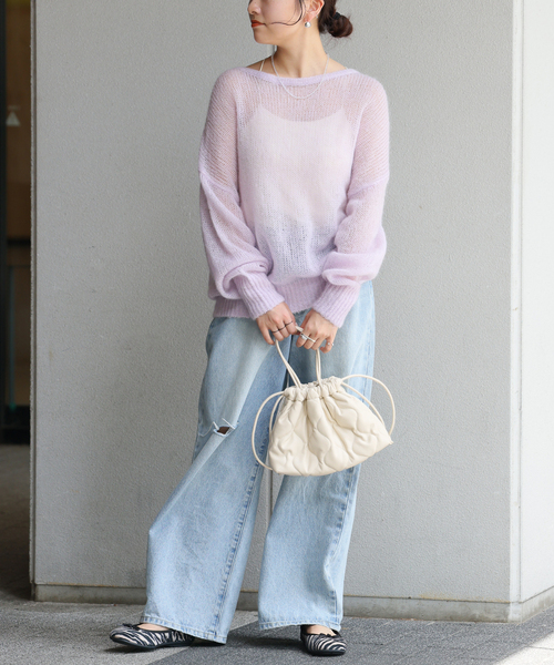 JOURNAL STANDARD relume(ジャーナルスタンダード レリューム)の「RELUME キルティングバッグ(ショルダーバッグ・レディース・ボルドー/アイボリー/ブラック・FREE)」の9枚目の写真