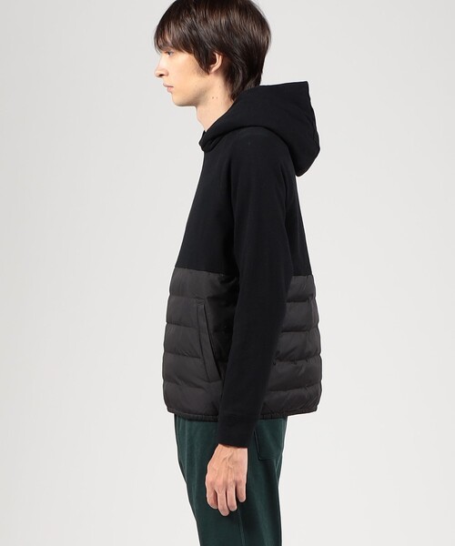 セール】マテリアルミックス ダウンフーデッドプルオーバー MCPF3469