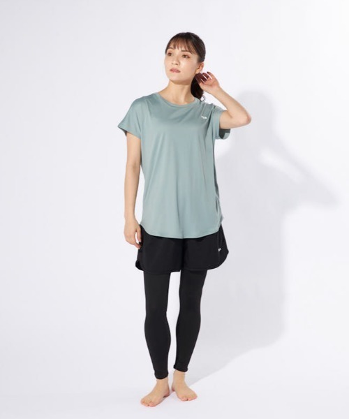 FILA(フィラ)の「【FILA:フィラ】レディース水陸両用フィットネスウェア3点セット セット水着 サウナサ活 UVカット 吸水速乾 ヨガウェア ピラティス トレーニングウェア(水着・レディース・ブラック/ホワイト/グレー/ミント/ダークパープル/ベージュ・SMALL/MEDIUM/X-LARGE/LARGE/XXXX-LARGE/XXX-LARGE/XX-LARGE)」の5枚目の写真