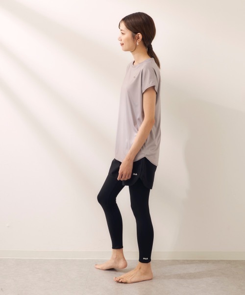 FILA(フィラ)の「【FILA:フィラ】レディース水陸両用フィットネスウェア3点セット セット水着 サウナサ活 UVカット 吸水速乾 ヨガウェア ピラティス トレーニングウェア(水着・レディース・ブラック/ホワイト/グレー/ミント/ダークパープル/ベージュ・SMALL/MEDIUM/X-LARGE/LARGE/XXXX-LARGE/XXX-LARGE/XX-LARGE)」の15枚目の写真