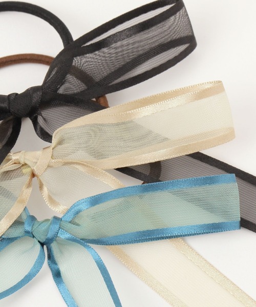 niko and...（ニコアンド）の「リボンヘアゴム（ヘアゴム・レディース・ブラック/グリーン/ベージュ・0）」の6枚目の写真