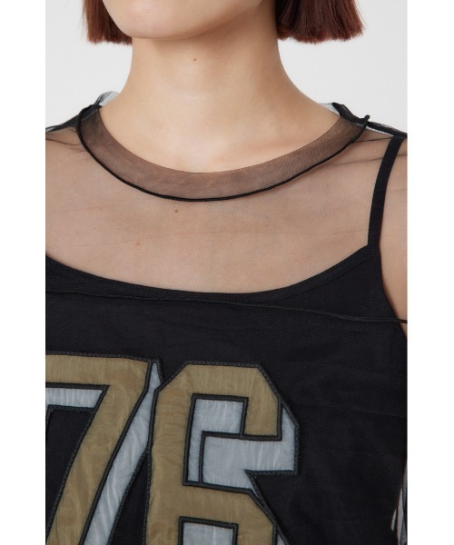 RODEO CROWNS WIDE BOWL（ロデオクラウンズワイドボウル）の「ミリタリーナンバリングシアートップス（その他トップス・レディース・オフホワイト/マジェンタ/ブラック・FREE）」の22枚目の写真