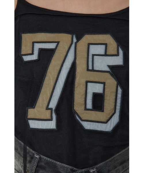 RODEO CROWNS WIDE BOWL（ロデオクラウンズワイドボウル）の「ミリタリーナンバリングシアートップス（その他トップス・レディース・オフホワイト/マジェンタ/ブラック・FREE）」の20枚目の写真