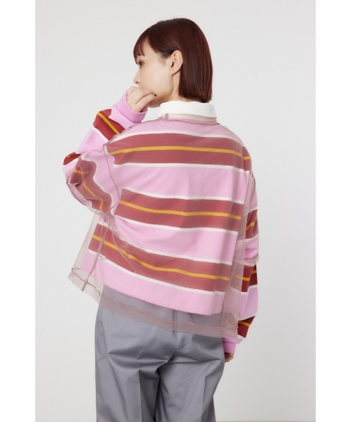 RODEO CROWNS WIDE BOWL（ロデオクラウンズワイドボウル）の「ミリタリーナンバリングシアートップス（その他トップス・レディース・オフホワイト/マジェンタ/ブラック・FREE）」の16枚目の写真