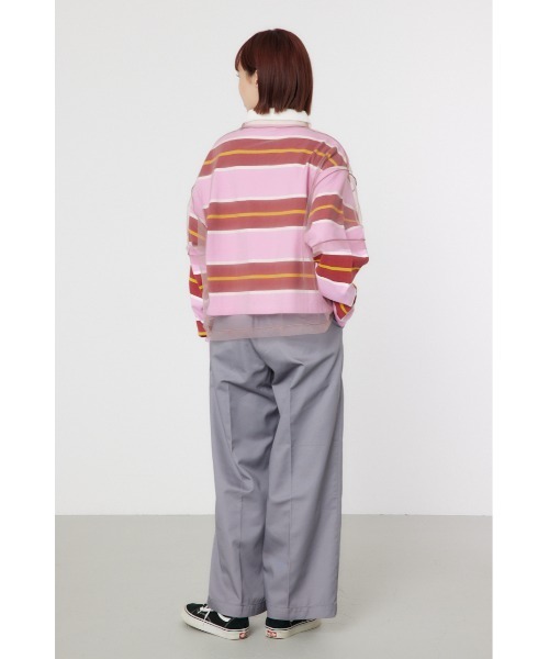 RODEO CROWNS WIDE BOWL（ロデオクラウンズワイドボウル）の「ミリタリーナンバリングシアートップス（その他トップス・レディース・オフホワイト/マジェンタ/ブラック・FREE）」の14枚目の写真