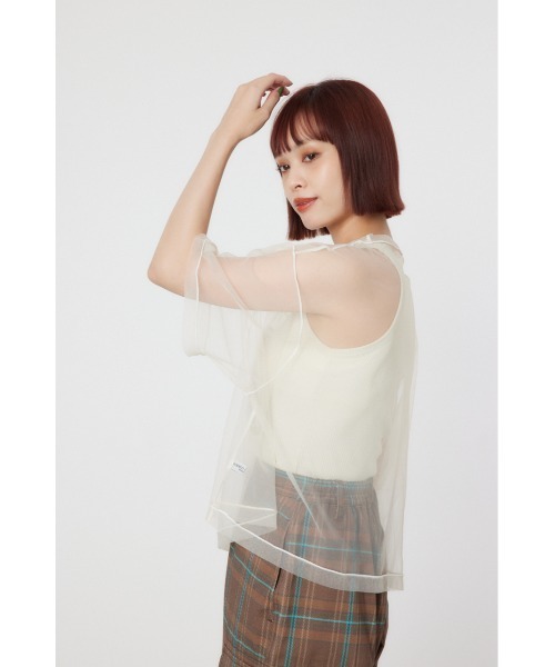 RODEO CROWNS WIDE BOWL（ロデオクラウンズワイドボウル）の「ミリタリーナンバリングシアートップス（その他トップス・レディース・オフホワイト/マジェンタ/ブラック・FREE）」の12枚目の写真