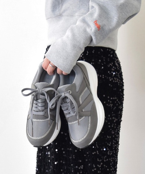 【セール】【Round About】撥水レースアップスニーカー(445015)（スニーカー）｜Round About（Bridget Birkin）（ラウンド アバウト）