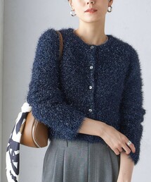 SHIPS | 〈手洗い可能〉ラメ ニット 配色 カーディガン(カーディガン/ボレロ)