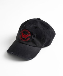 WISH FOR EVER | VINTAGE DESIGN DAMAGE CAP/ヴィンテージデザインダメージキャップ(キャップ)
