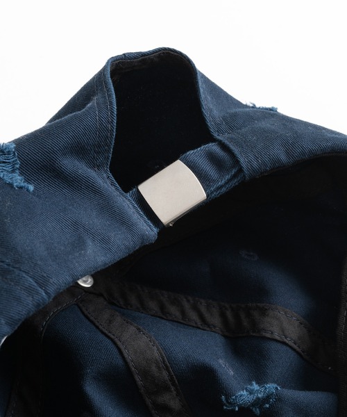 WISH FOR EVER(ウィッシュフォーエバー)の「VINTAGE DESIGN DAMAGE CAP/ヴィンテージデザインダメージキャップ(キャップ・メンズ・ピンク/ネイビー/ブラック・FREE)」の21枚目の写真