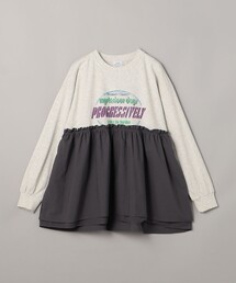 フハクドッキングロゴプリントロングスリーブTシャツ