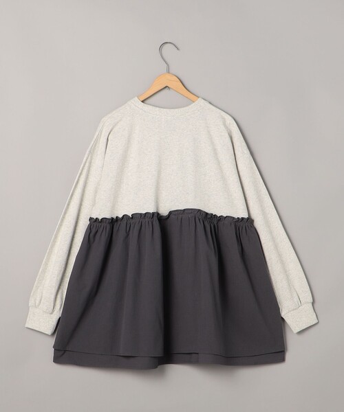 coen（コーエン）の「フハクドッキングロゴプリントロングスリーブTシャツ（Tシャツ/カットソー・レディース・ライトグレー/ダークグレー/コバルトブルー/オフホワイト・M/L）」の14枚目の写真