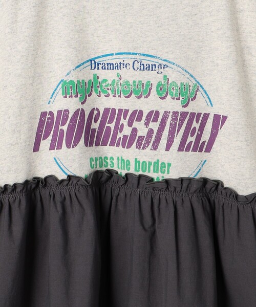 coen（コーエン）の「フハクドッキングロゴプリントロングスリーブTシャツ（Tシャツ/カットソー・レディース・ライトグレー/ダークグレー/コバルトブルー/オフホワイト・M/L）」の18枚目の写真