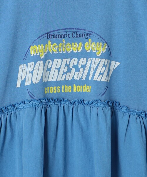 coen（コーエン）の「フハクドッキングロゴプリントロングスリーブTシャツ（Tシャツ/カットソー・レディース・ライトグレー/ダークグレー/コバルトブルー/オフホワイト・M/L）」の22枚目の写真